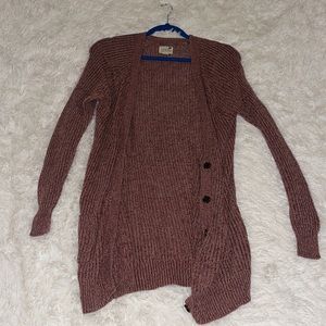 LA hearts, knitted cardigan sweater